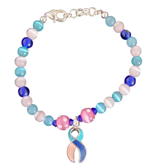Thyroid Ribbon Awareness Bracelet #27 - Picture 1 of 3